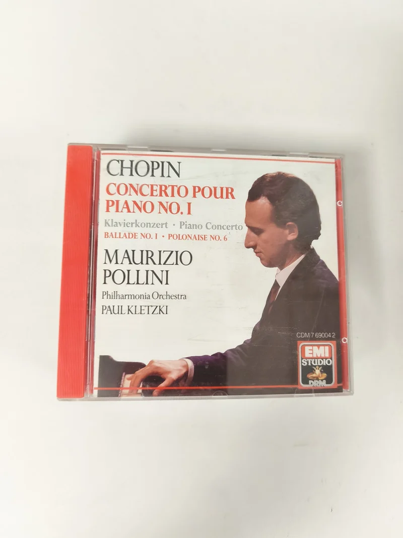 CD Chopin Concerto Piano No 1 Maurizio Pollini EMI Studio Boîtier Rouge