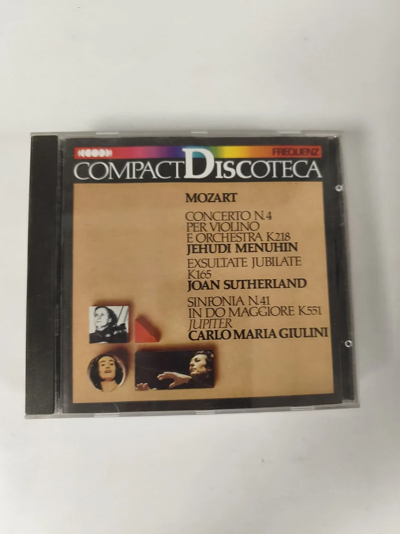 CD Mozart Concertos Menuhin Sutherland Giulini Compact Discoteca