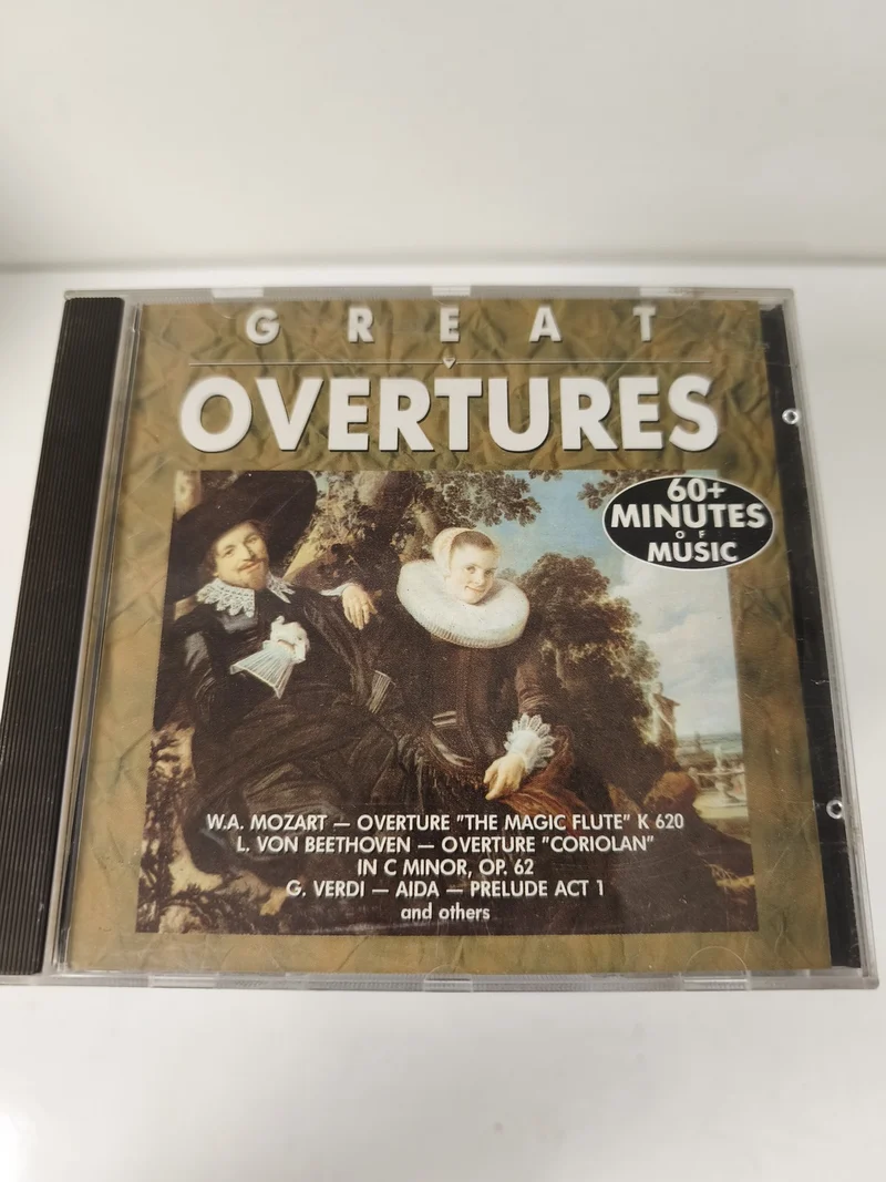 CD Great Overtures Mozart Beethoven Verdi 60 Minutes Musique Classique