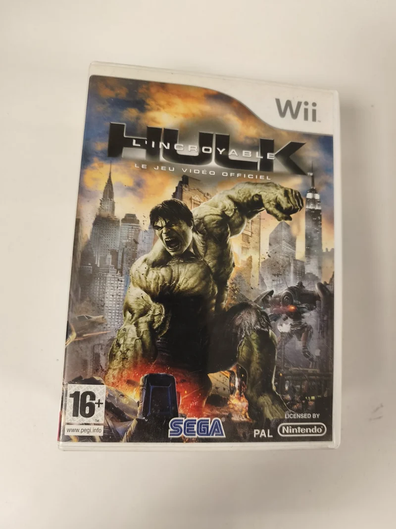 Boîte seule Nintendo Wii Hulk L'Incroyable ? Sans jeu ? Officiel Nintendo Sega P
