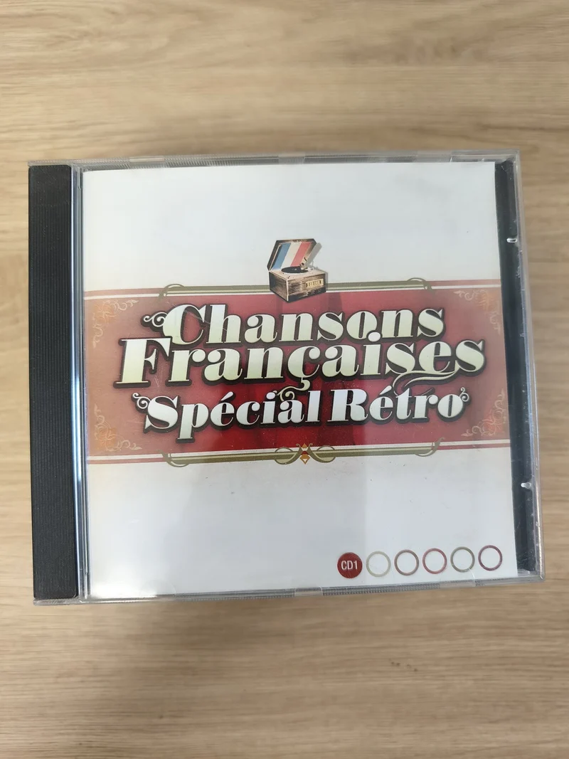 CD Chansons Françaises Spécial Rétro ? Compilation musique, pochette rouge, CD1