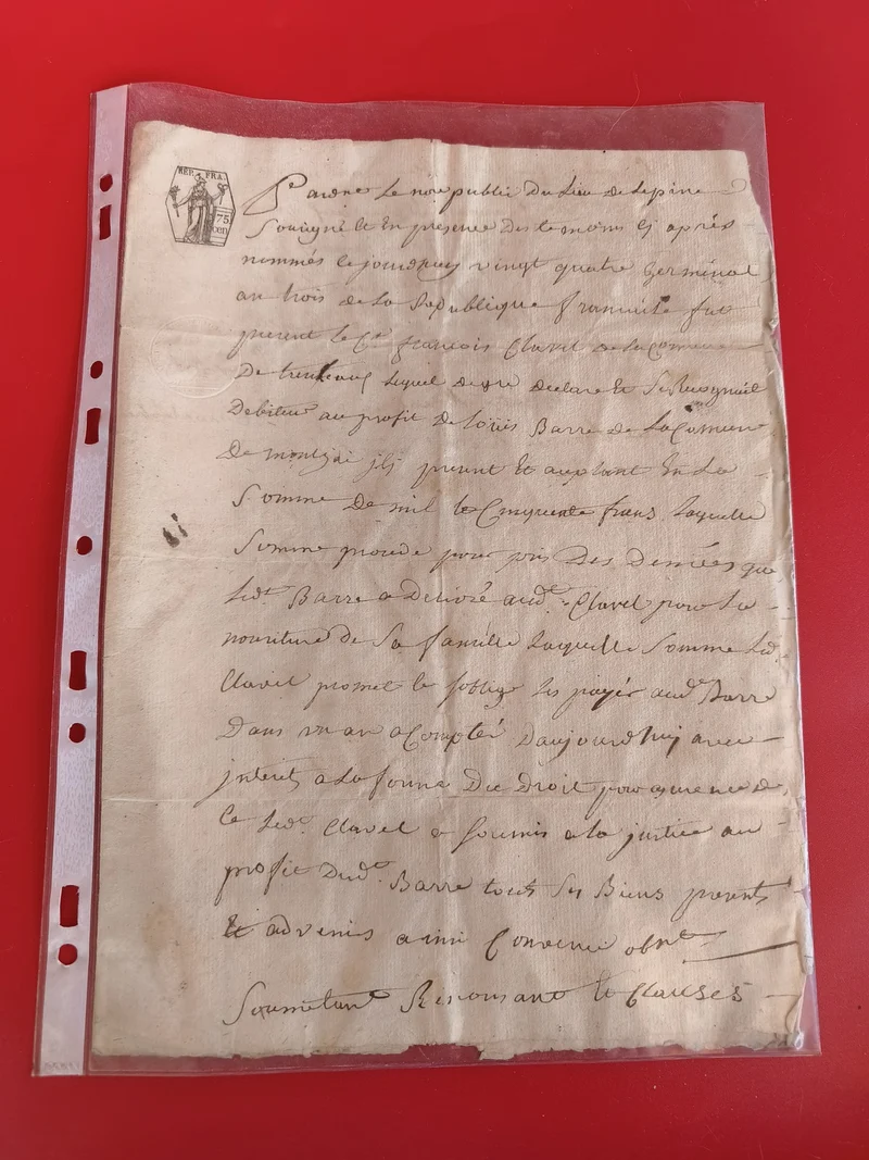 Ancienne lettre manuscrite fin XIXe siècle, écriture à l?encre, cachet visible