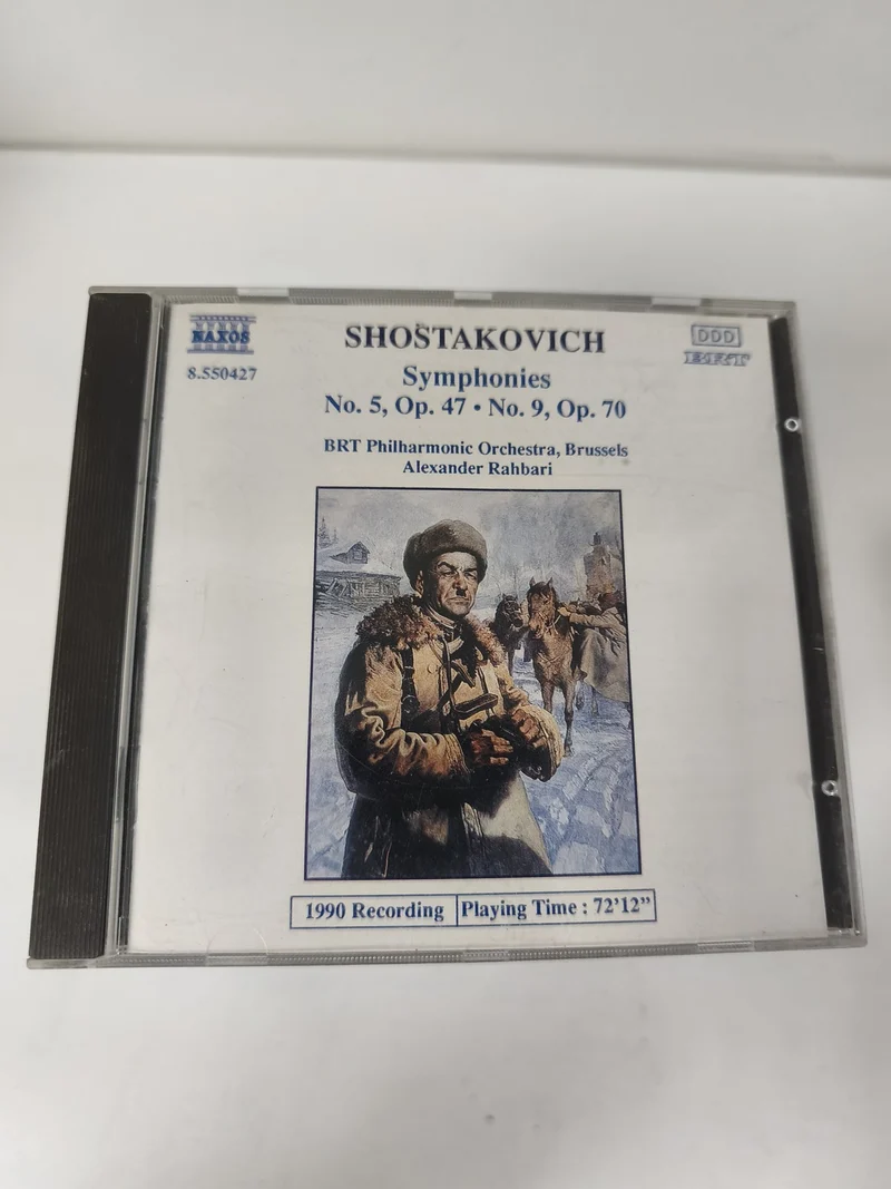 CD Shostakovich Symphonies n°5 & n°9 BRT Philharmonic Alexander Rahbari
