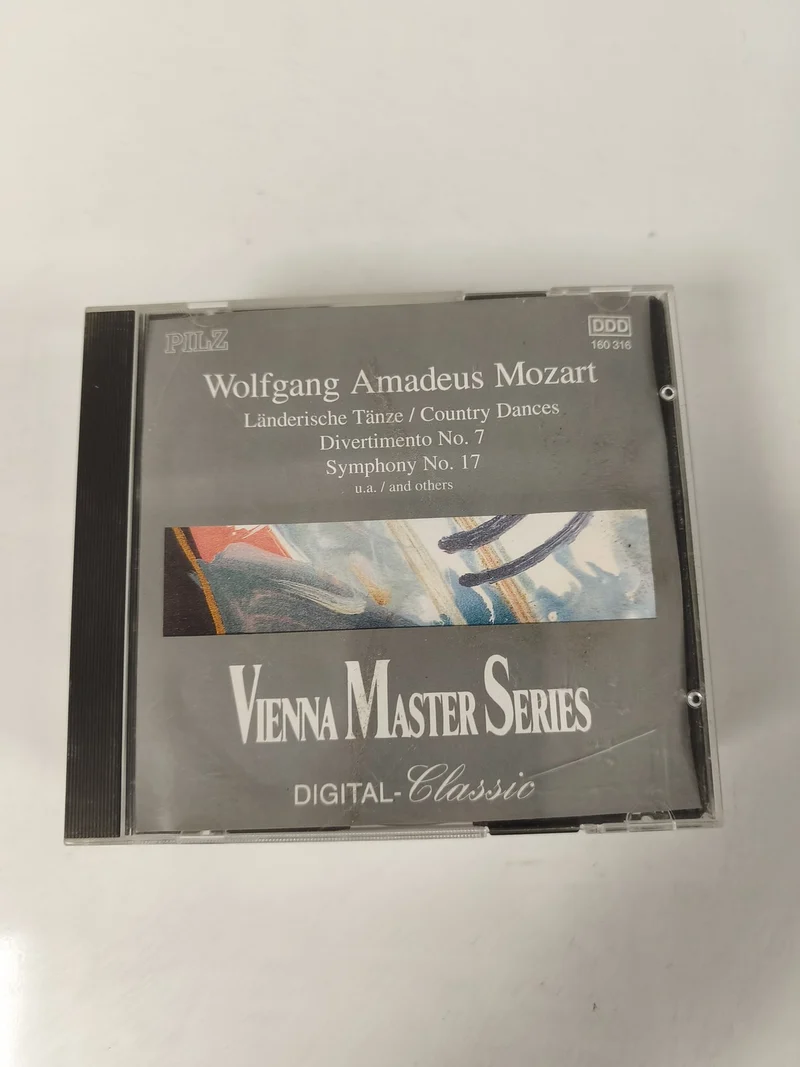 CD Mozart Vienna Master Series PILZ Symphony No.17 Divertimento No.7 Classique