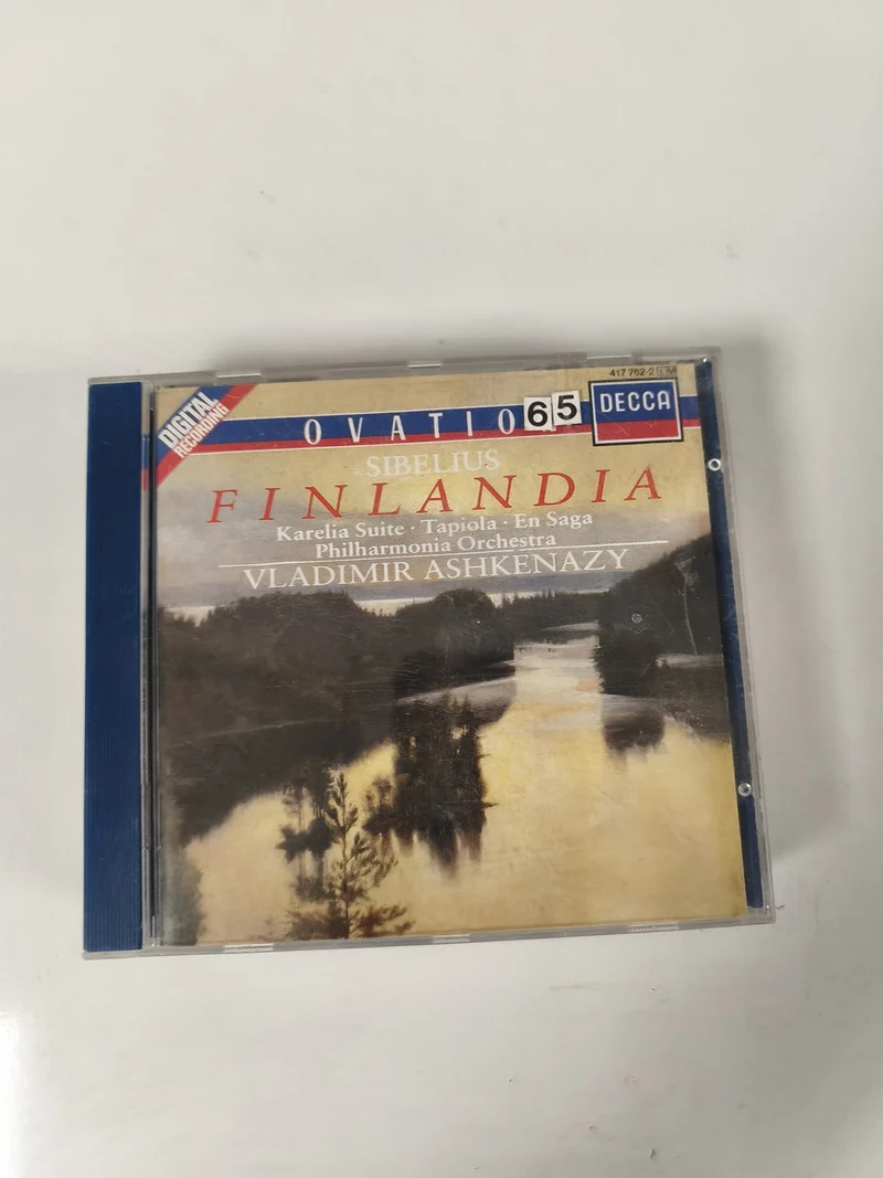 CD Sibelius Finlandia Philharmonia Orchestra Ashkenazy Decca Ovation