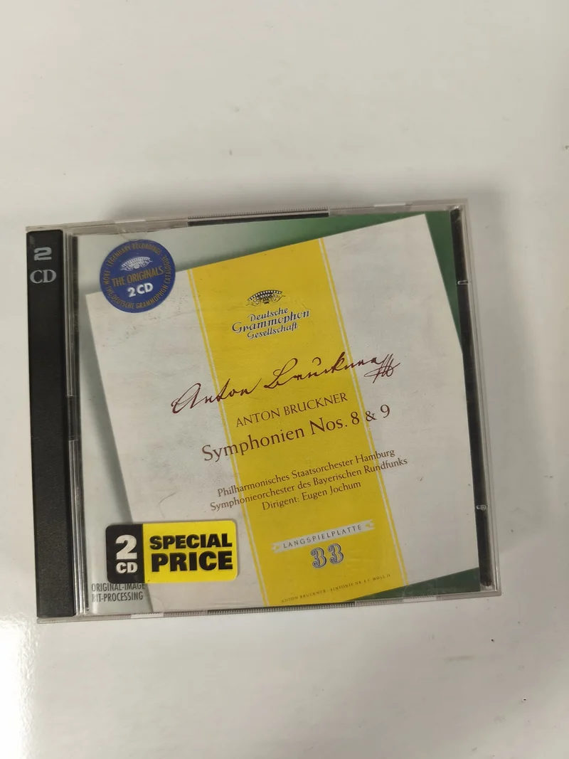 CD Anton Bruckner Symphonien 8 & 9 Deutsche Grammophon 2 CD Eugèn Jochum