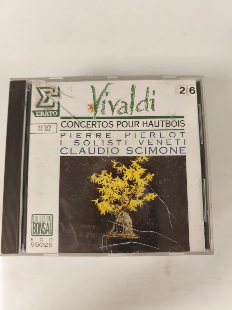 Vivaldi Concertos pour hautbois CD Pierre Pierlot Claudio Scimone Erato Bonsai