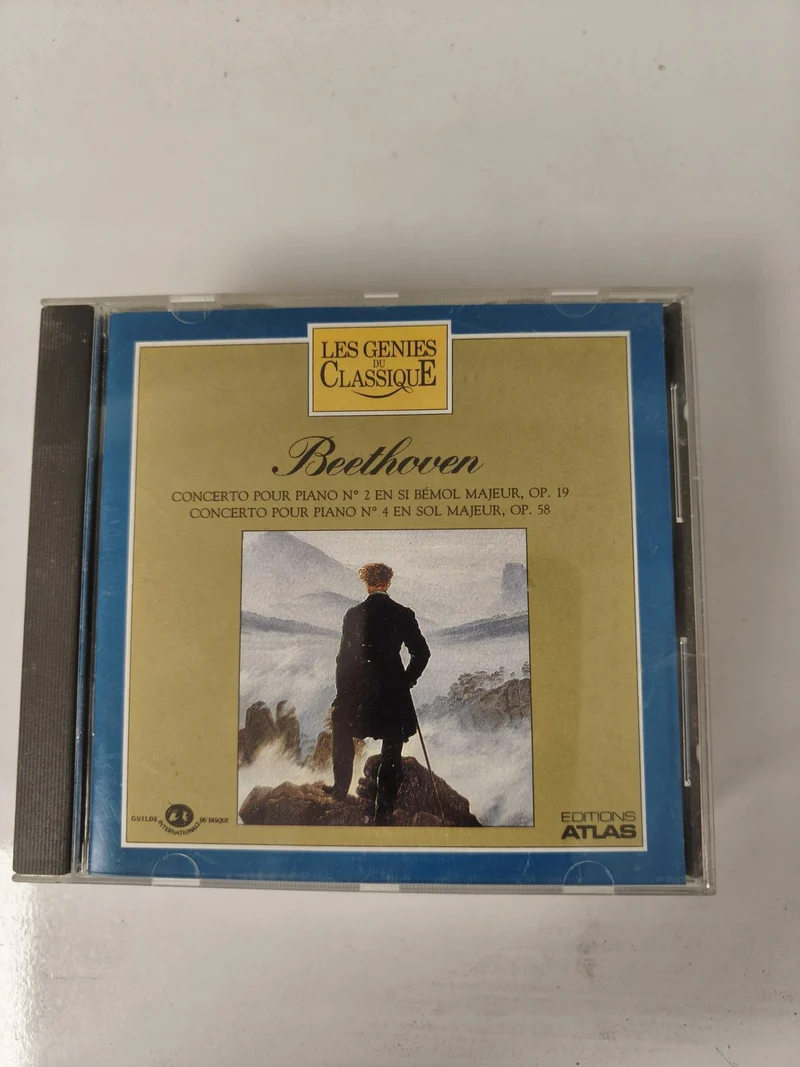 CD Beethoven Les Génies du Classique Concertos Piano n°2 & n°4 Editions Atlas