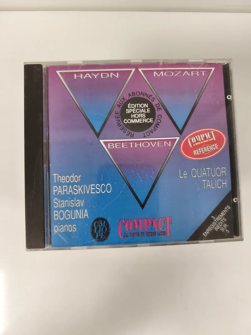 CD Haydn Mozart Beethoven Quatuor Talich Paraskeviesco Bogunia Pianos
