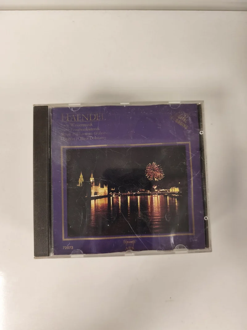 CD Haendel Musique d?eau et de feux d?artifice Philharmonia Orchestre