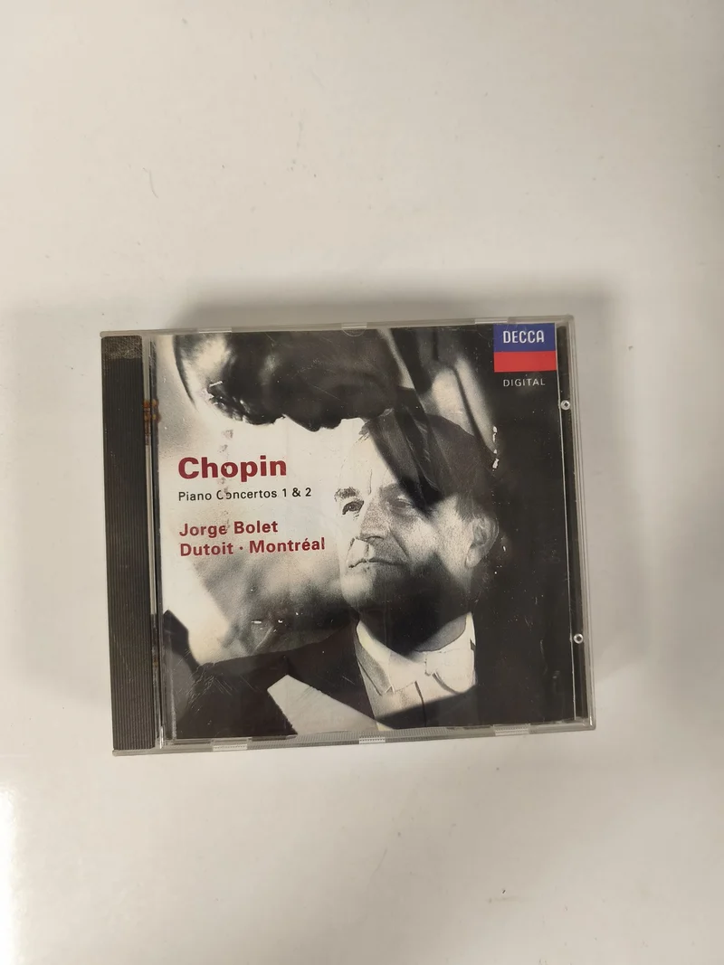 CD Chopin Concertos Piano 1 & 2 Jorge Bolet Dutoit Montréal Decca Digital
