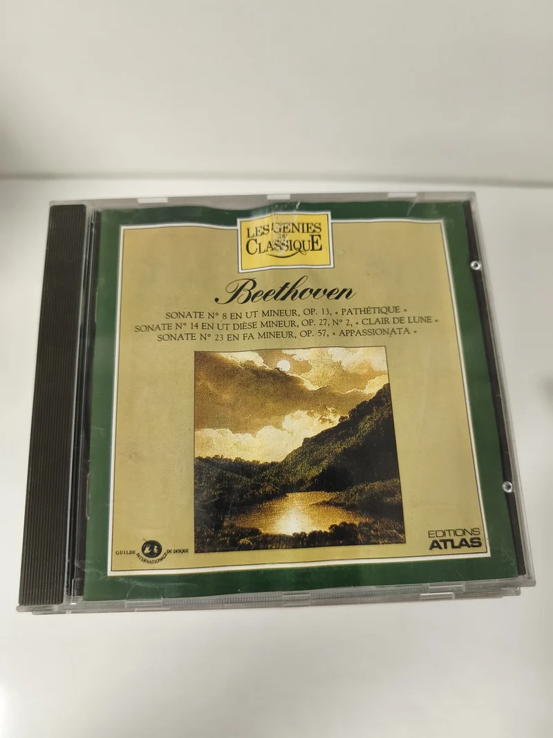 CD Les Génies du Classique Beethoven Sonates Pathétique Clair de Lune Atlas