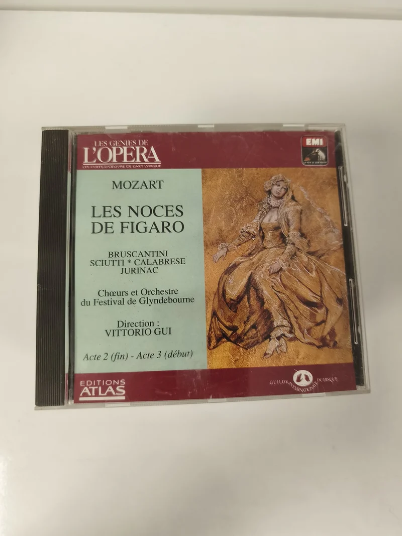 CD Mozart Les Noces de Figaro Opéra Glyndebourne Dir. Gui EMI Atlas