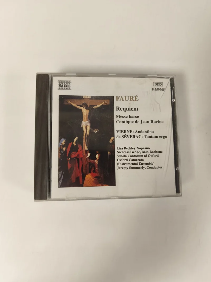 CD Fauré Requiem Messe basse Cantique de Jean Racine Naxos ch?ur Oxford