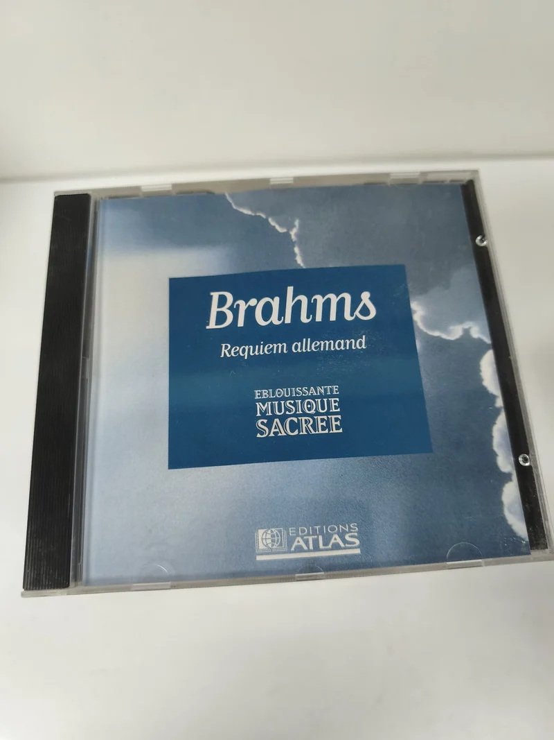 CD Brahms Requiem Allemand Musique Sacrée Éditions Atlas Boîtier Bleu