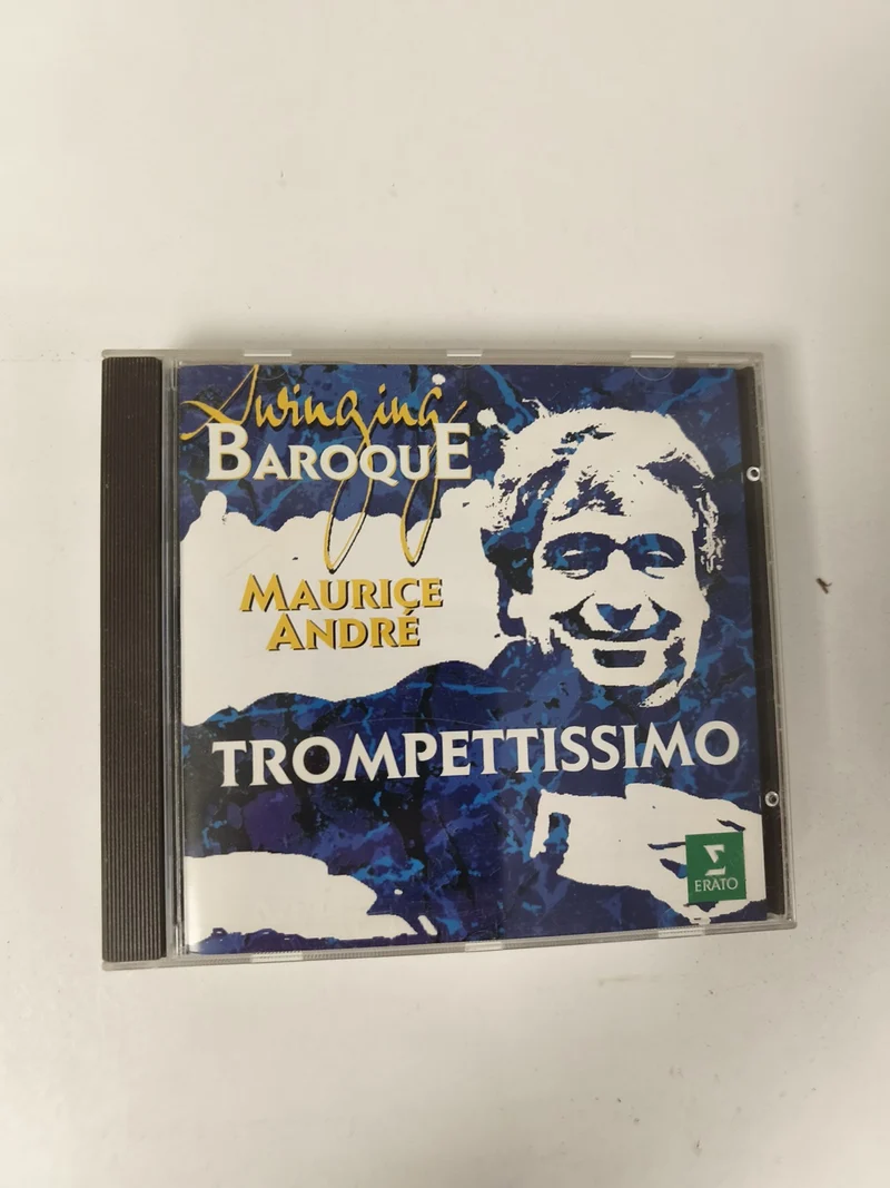 CD Swinging Baroque Maurice André Trompettissimo Erato pochette bleue