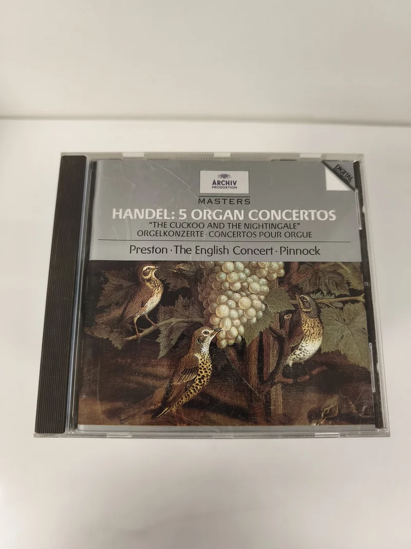 CD Handel 5 Organ Concertos Preston Pinnock The English Concert Orgue Oiseaux