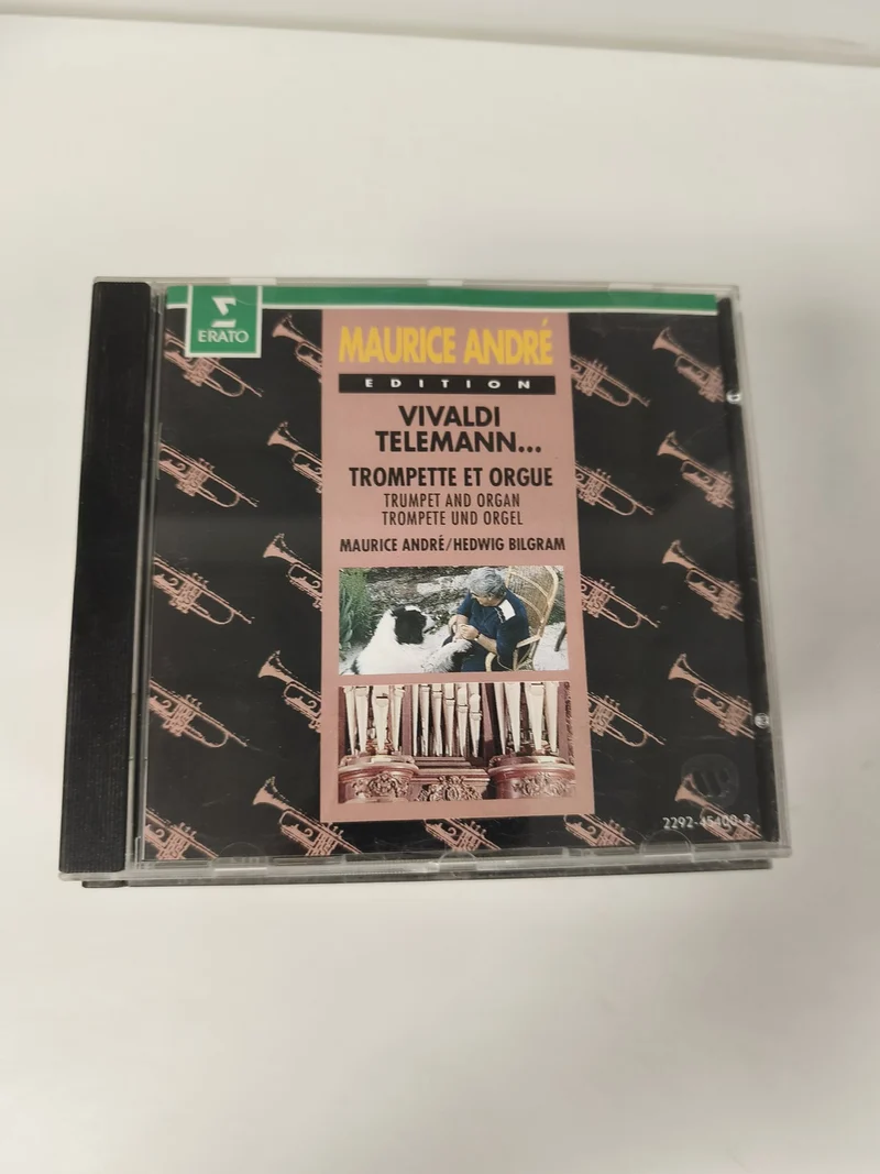 Maurice André CD Vivaldi Telemann Trompette Orgue Hedwig Bilgram Erato
