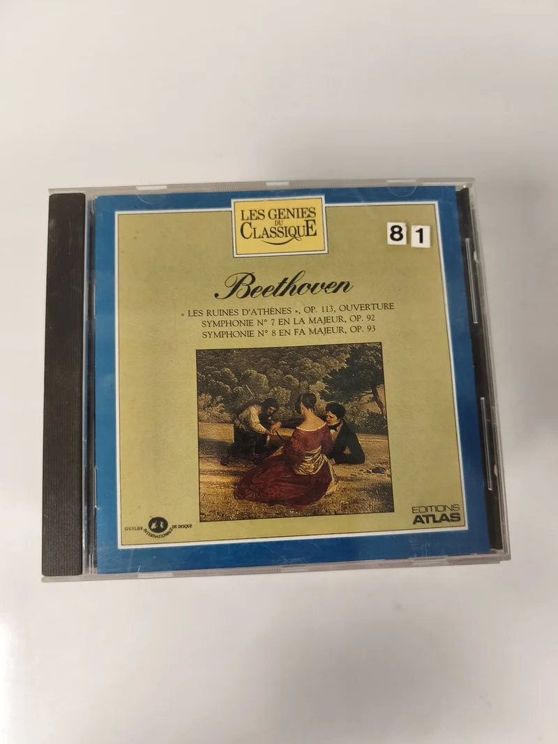 CD Beethoven Les Génies du Classique Symphonies 7 & 8 Éditions Atlas