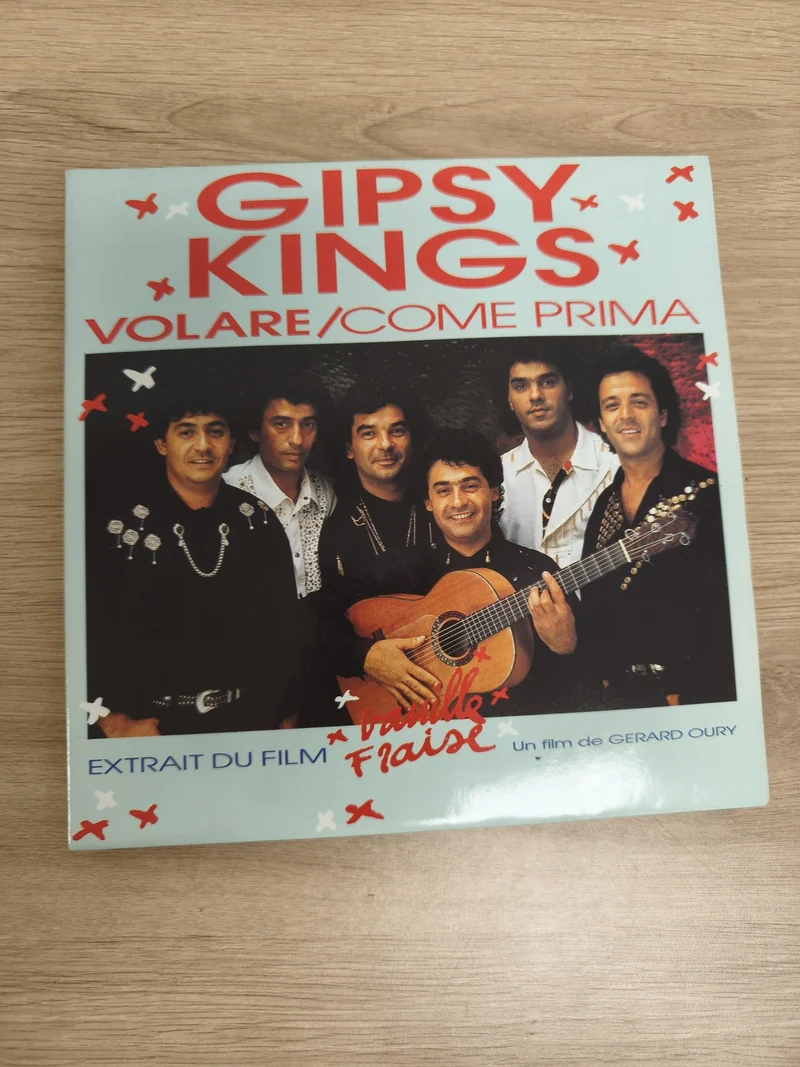 Vinyle 45T Gipsy Kings Volare / Come Prima pochette film Vanille Fraise (Ref 2)