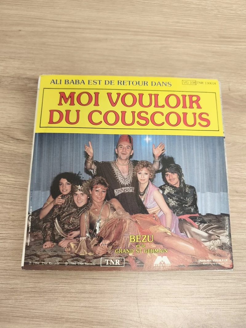 Vinyle 45 tours BEZU Moi Vouloir du Couscous pochette couleur TNR Records
