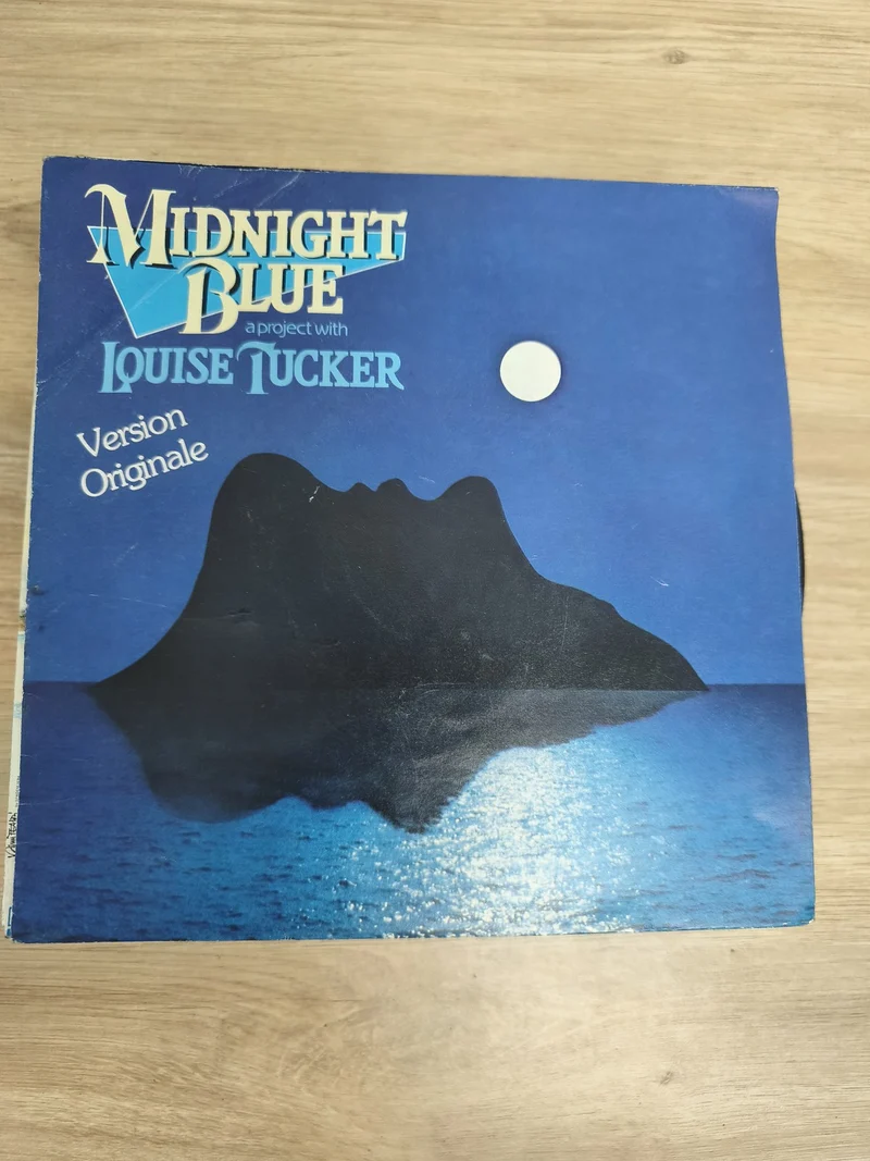 Vinyle 45T Louise Tucker Midnight Blue Version Originale pochette bleue