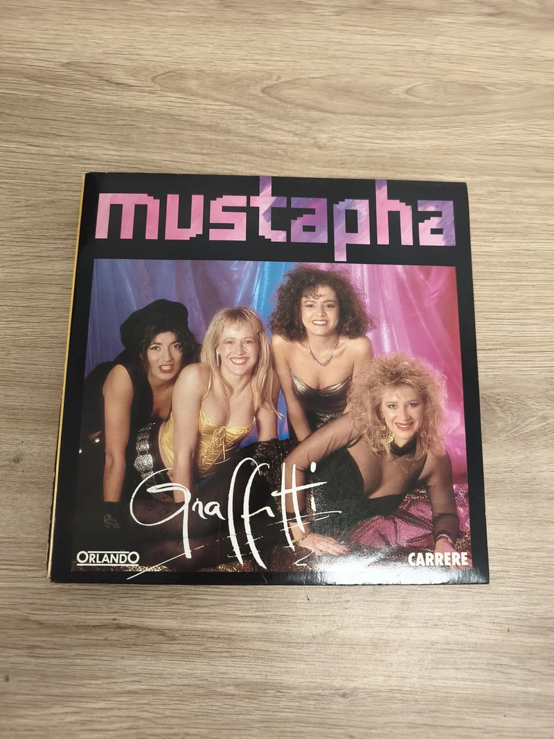 Vinyle 45 tours Mustapha Graffiti ? Pochette Carrée Couleurs, Orlando Carrere