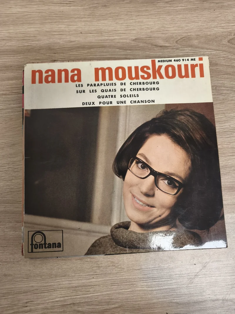 Vinyle 45 tours Nana Mouskouri Fontana ? Les Parapluies de Cherbourg, pochette p
