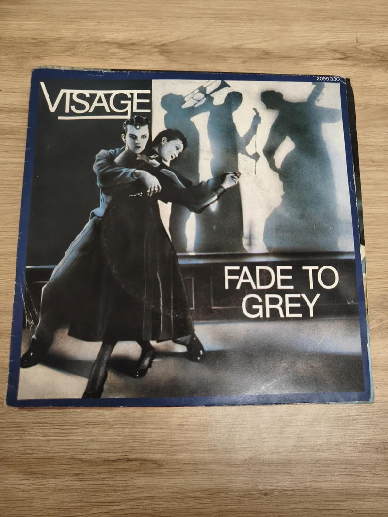 Vinyle 45 tours Visage Fade To Grey pochette illustrée, disque d'occasion