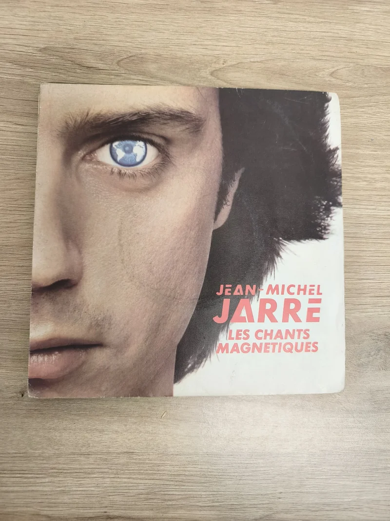 Vinyle 45 tours Jean-Michel Jarre Les Chants Magnétiques pochette visuel ?il