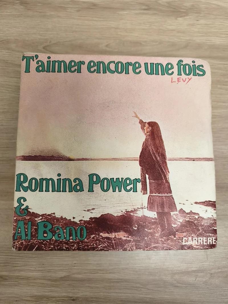 Vinyle 45 tours Romina Power & Al Bano ? T?aimer encore une fois pochette illust