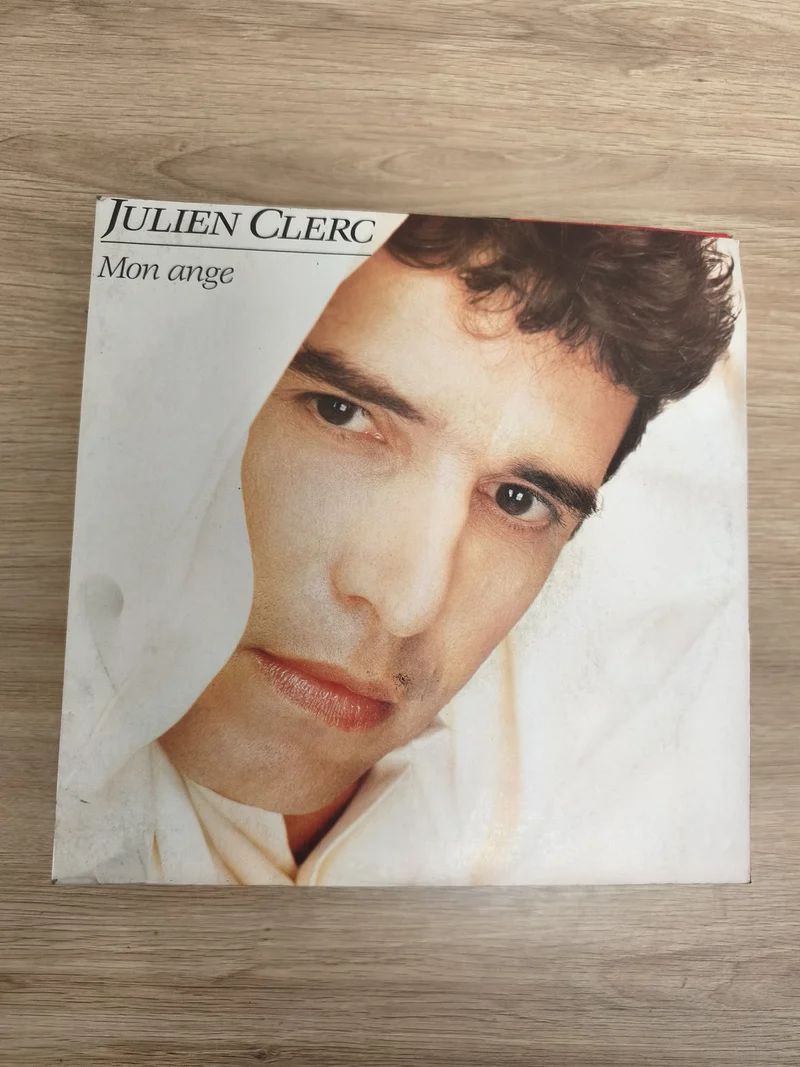 Vinyle 45 tours Julien Clerc Mon ange pochette photo couleur d'occasion