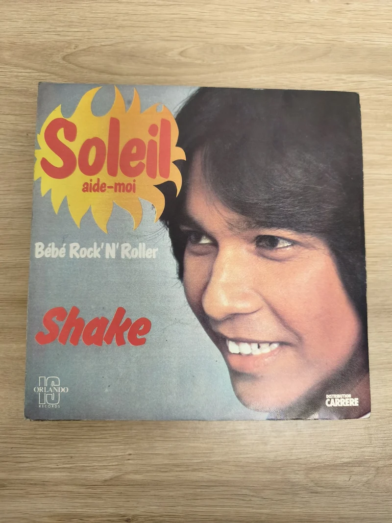 Vinyle 45T Shake Soleil aide-moi Bébé Rock'N'Roller pochette couleur (Ref 3)
