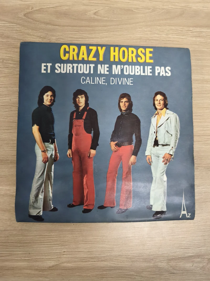 Vinyle 45T Crazy Horse Et Surtout Ne M?Oublie Pas / Caline Divine pochette group