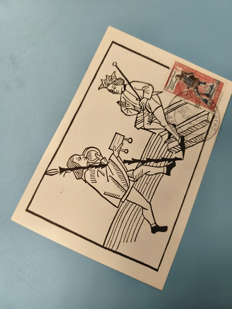 Enveloppe FDC premier jour d?émission avec timbre France et illustration noire