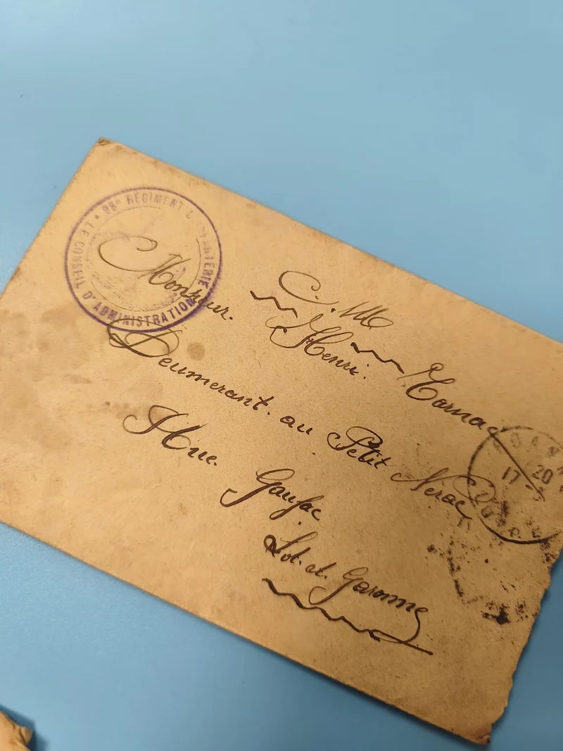 Ancienne enveloppe militaire 88e régiment infanterie oblitérée philatélie