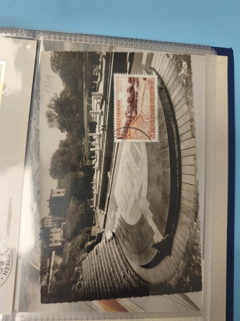 Carte postale ancienne oblitérée, philatélie, vue monument, timbre 20e siècle