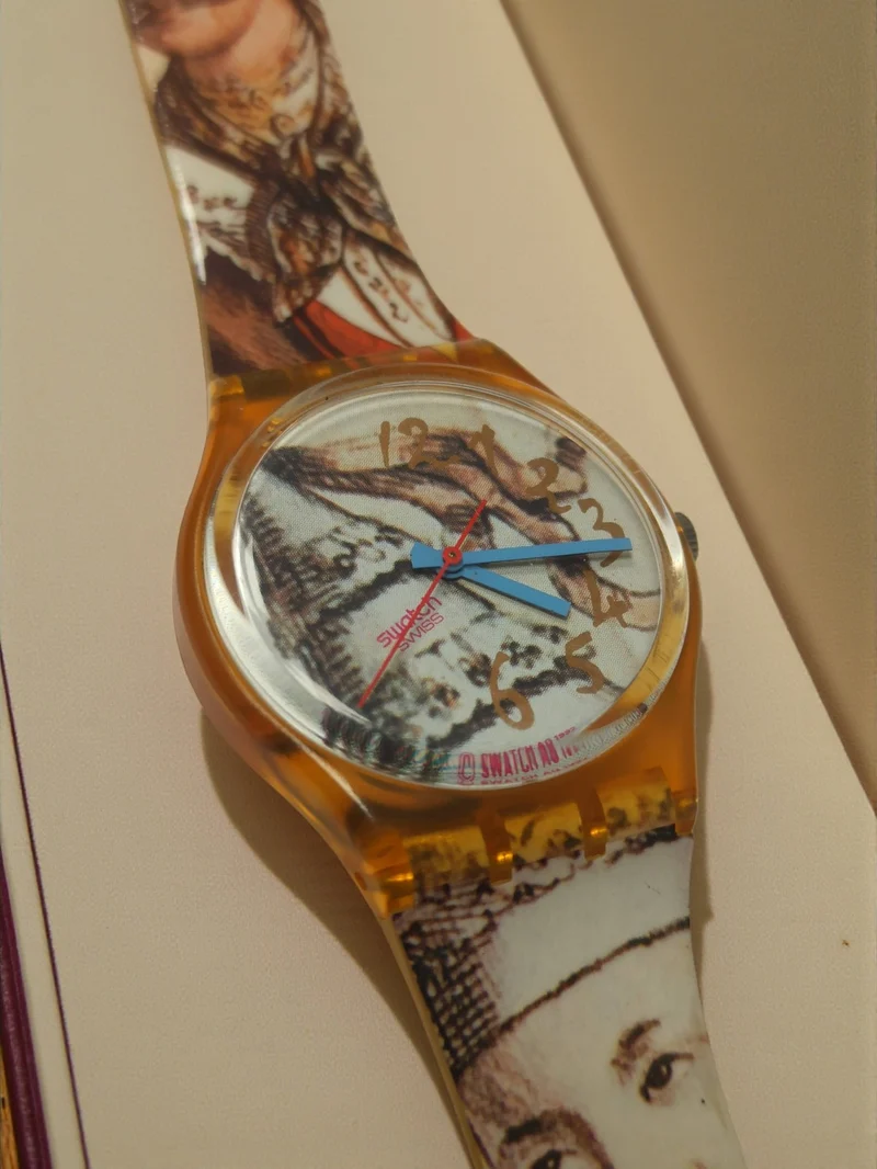 Montre Swatch rétro GP105 Mascarade 1993 ancienne édition collector vintage