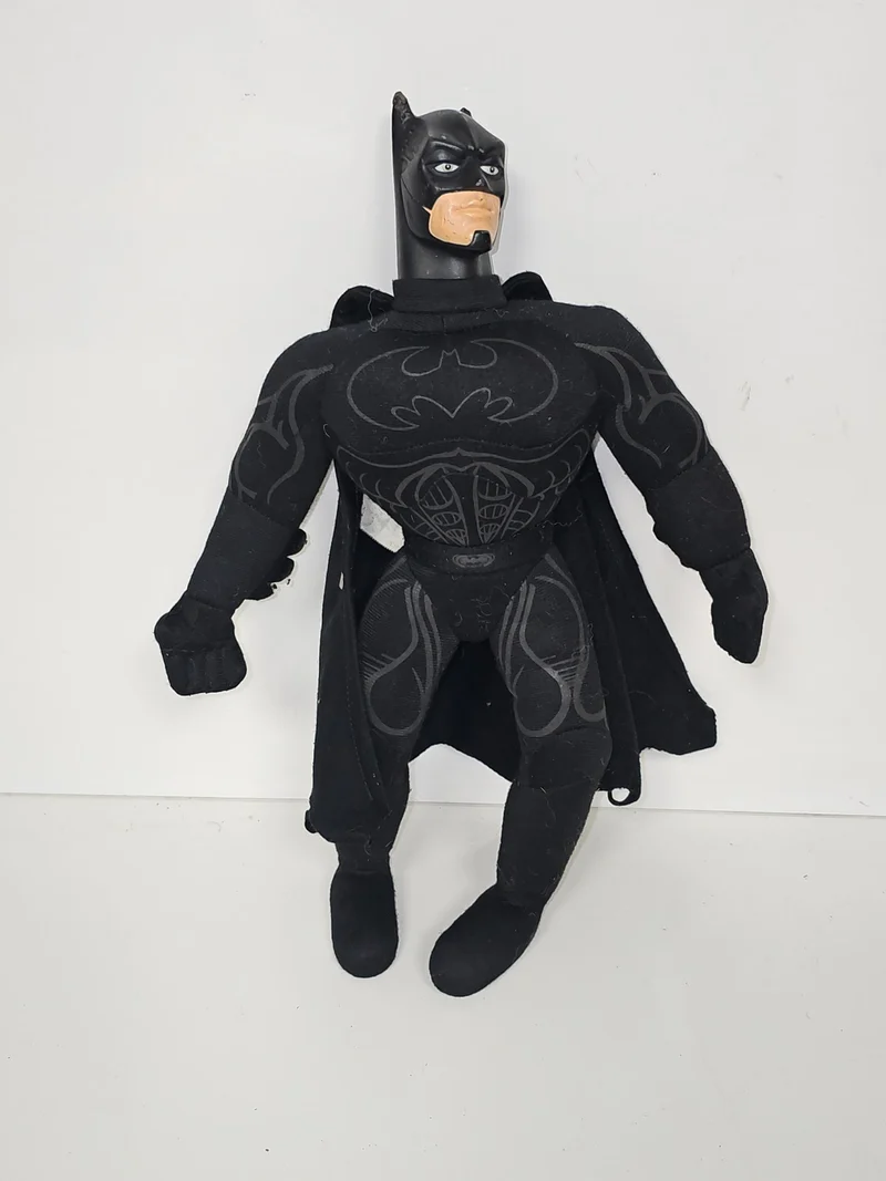 Vintage peluche Batman DC Comics ancien super héros 35cm tête plastique rare