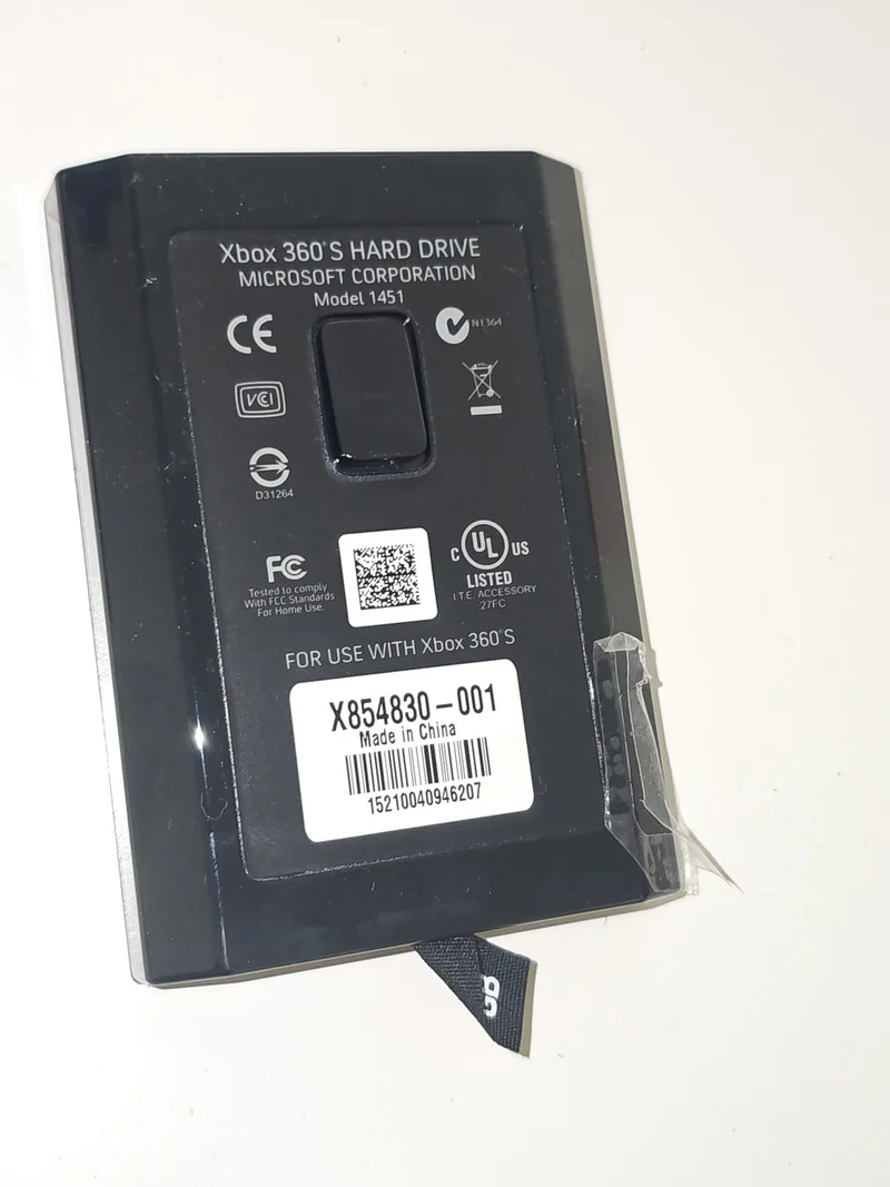 Disque dur compatible Xbox 360 S modèle 1451, accessoire officiel Microsoft cons