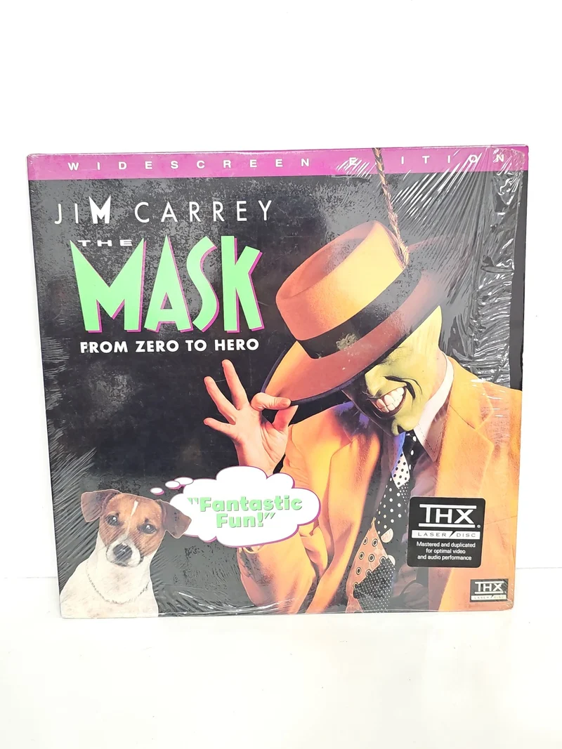 Laserdisc The Mask film comédie Jim Carrey support vidéo grand format occasion
