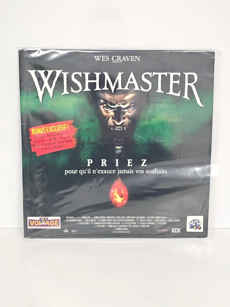 Laserdisc Wishmaster film horreur VF - Vidéo disque grand format d'occasion