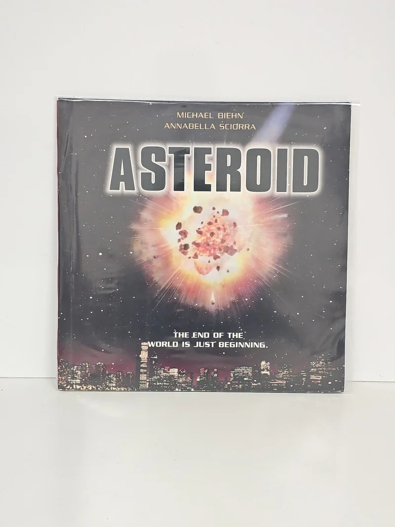 Laserdisc Asteroid film science-fiction format vidéo rétro support disque optiqu