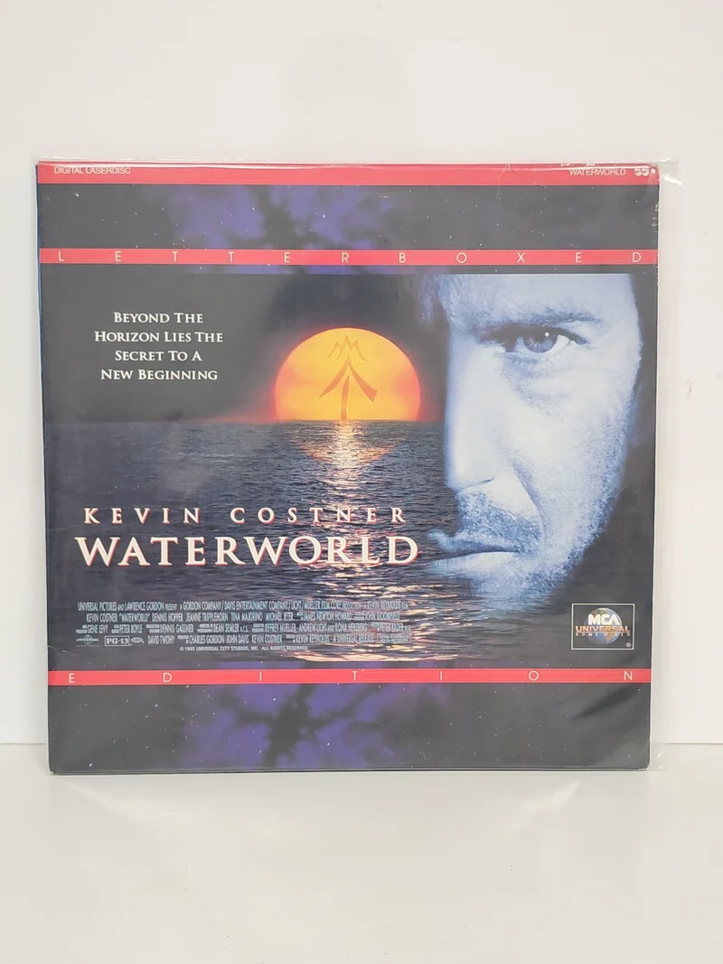 Laserdisc Waterworld Film Science Fiction Kevin Costner Format Vidéo Grand Écran