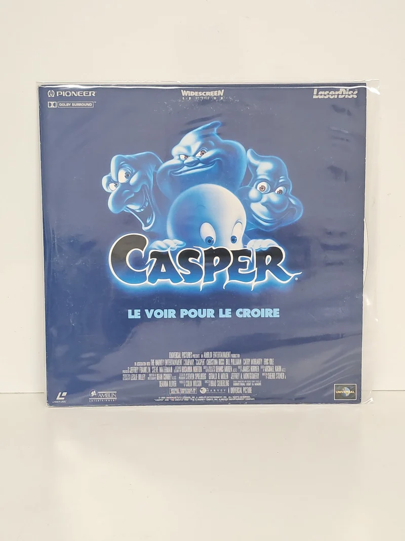 Laserdisc Casper film vidéo grand format PAL occasion édition originale
