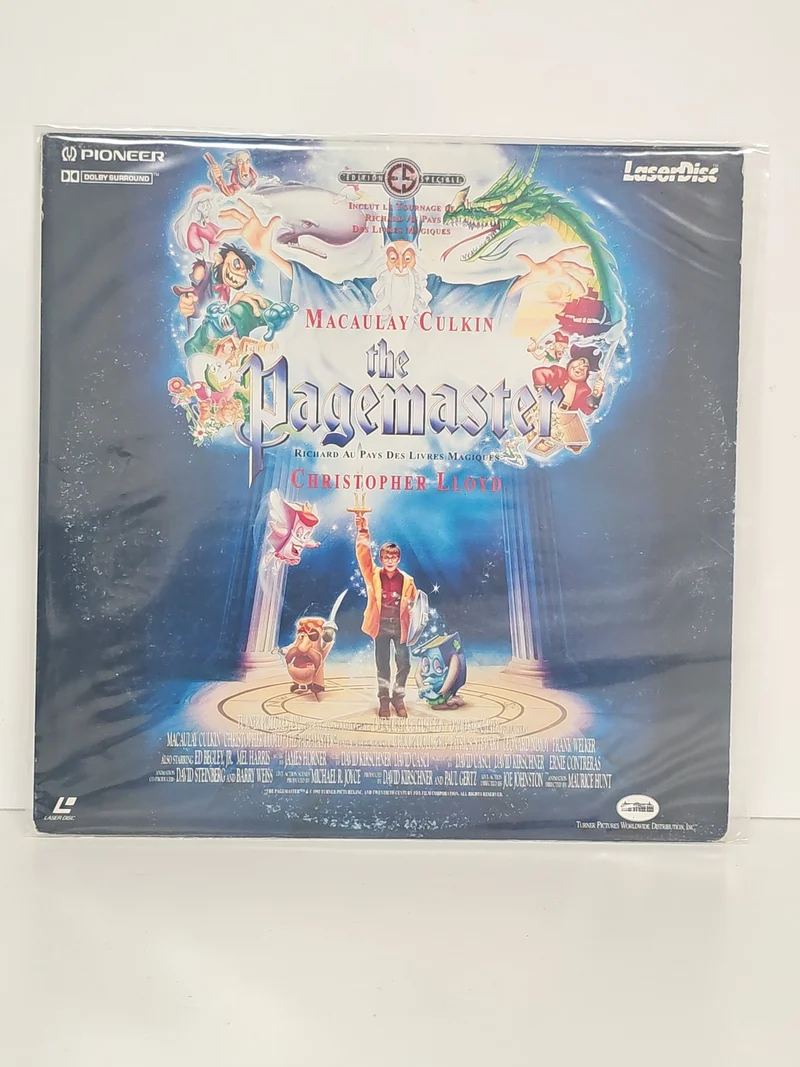 Laserdisc The Pagemaster film animation anglais édition originale occasion