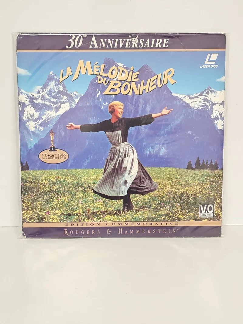 Laserdisc La mélodie du bonheur film musical format vidéo d'occasion PAL
