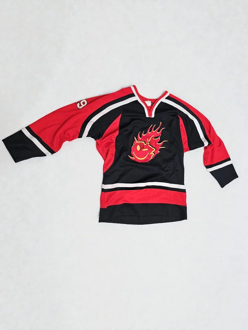 Maillot vintage Nascar style hockey rare XL rétro collectionneur ancien