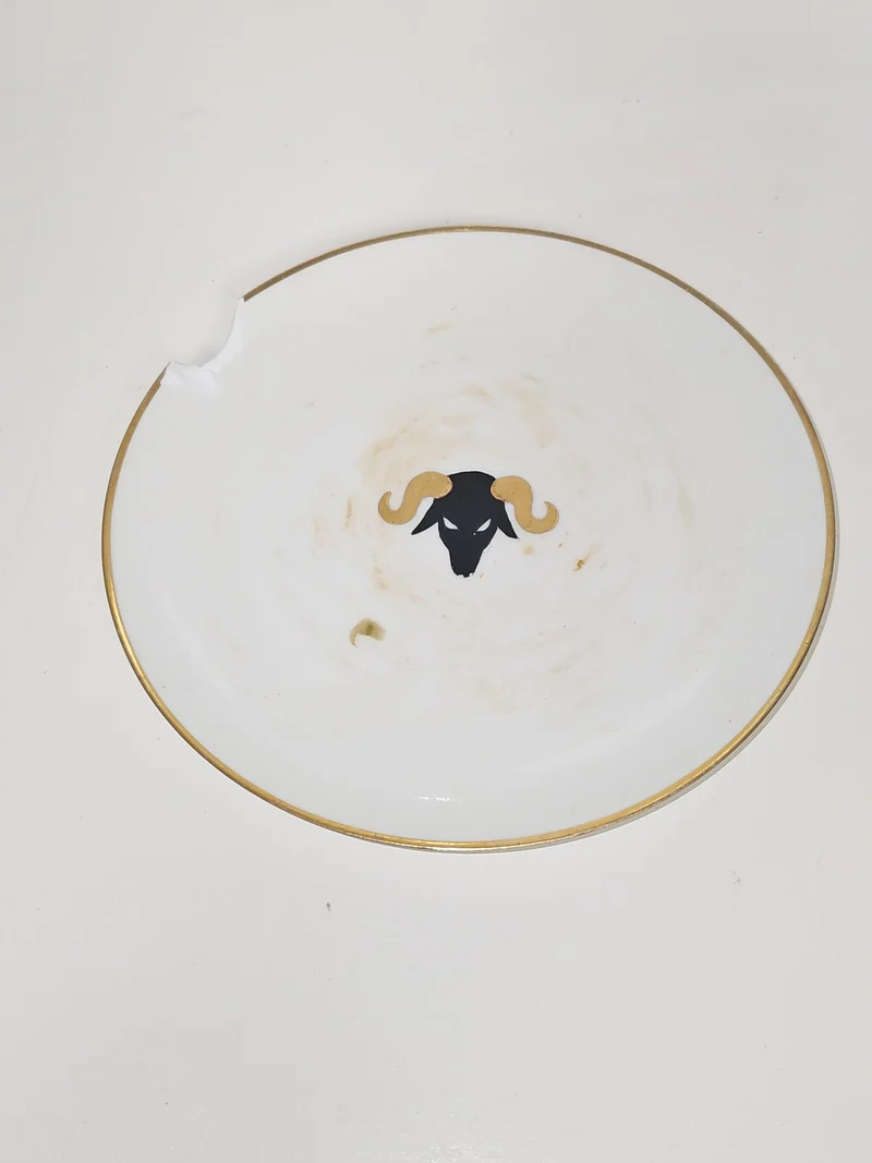 Petite assiette ancienne Limoges à restaurer, vaisselle vintage collection rétro