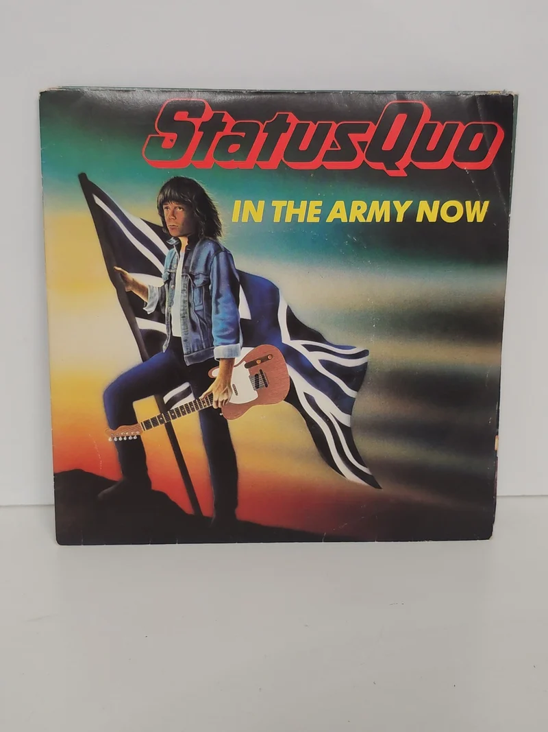 Vinyle 45 tours ancien Status Quo vintage rétro, très bon état, collection rock